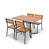 Набір стіл та стільці садових меблів "Ріо плюс" Тік від Mix-Line, фото 9
