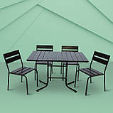 Набір стіл та стільці садових меблів "Ріо плюс" Венге від Mix-Line, фото 2