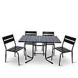 Набір стіл та стільці садових меблів "Ріо плюс" Венге від Mix-Line, фото 8