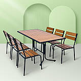 Набір стіл та стільці садових меблів "Ріо Максі" Тік від Mix-Line, фото 10
