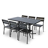 Набір стіл та стільці садових меблів "Ріо Максі" Венге від Mix-Line, фото 10