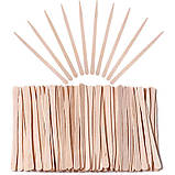 Шпателі одноразові для депіляції воском, (дерев'яні, тонкі) 8,8 х5мм., 100шт./уп. - 344, фото 2