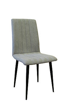 Стілець Деко Даллас 02 Чорний/Світло-сірий