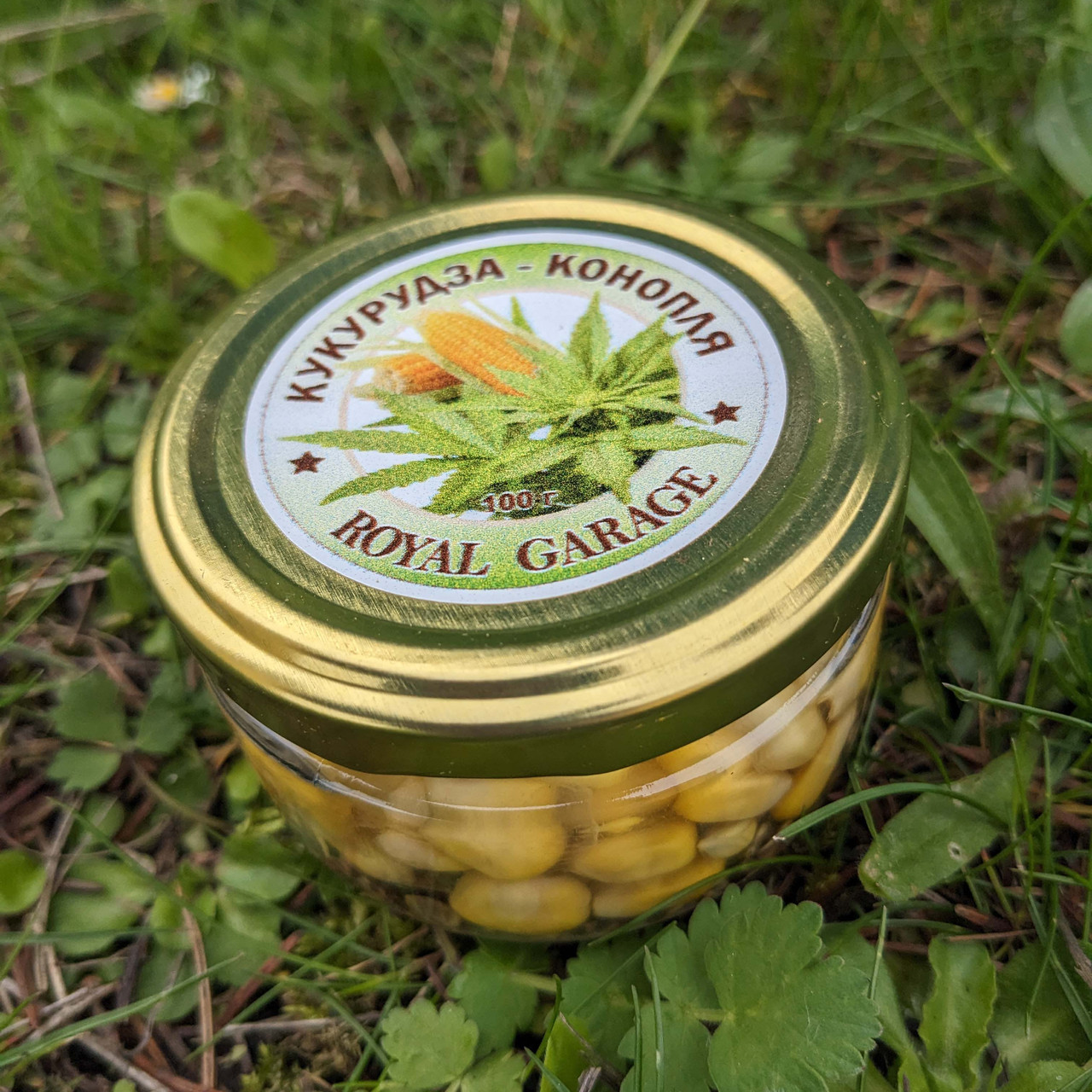 Кукуруза консервована Royal Garage (конопля) 200мл приманка для риболовлі, фото 1