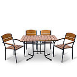 Набір стіл та стільці садових меблів "Феліція" Тік від Mix-Line, фото 9
