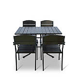 Набір стіл та стільці садових меблів "Феліція" Венге від Mix-Line, фото 4