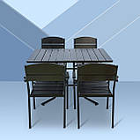 Набір стіл та стільці садових меблів "Феліція" Венге від Mix-Line, фото 7