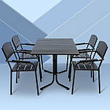 Набір стіл та стільці садових меблів "Феліція" Венге від Mix-Line, фото 8