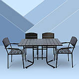 Набір стіл та стільці садових меблів "Феліція" Венге від Mix-Line, фото 10