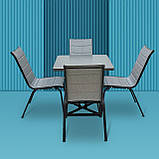 Набір стіл та стільці садових меблів "Софі" Сірий від Mix-Line, фото 2