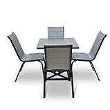 Набір стіл та стільці садових меблів "Софі" Сірий від Mix-Line, фото 3