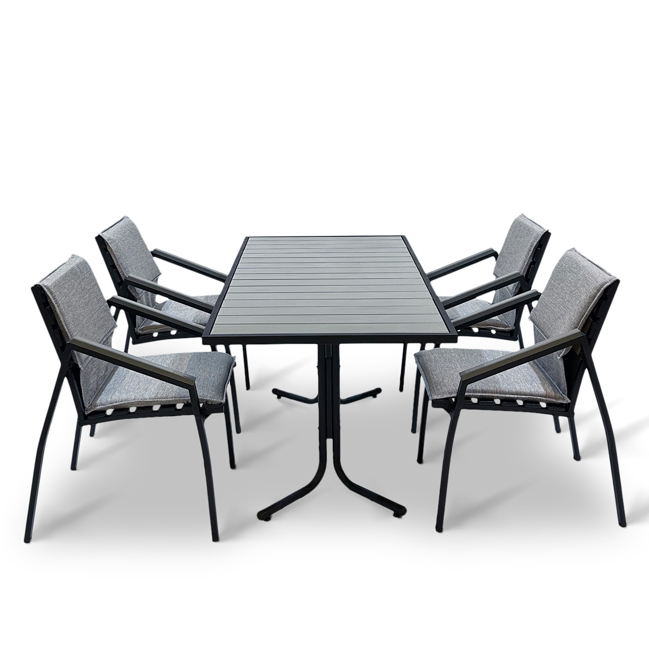Набір стіл та стільці садових меблів "Парадіз" Сірий від Mix-Line