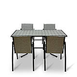 Набір стіл та стільці садових меблів "Парадіз" Сірий від Mix-Line, фото 3