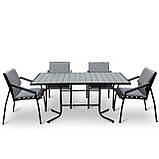 Набір стіл та стільці садових меблів "Парадіз" Сірий від Mix-Line, фото 8