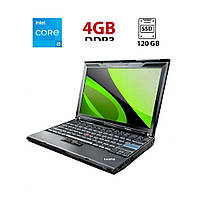 Ультрабук Lenovo ThinkPad X201 / 12.5" (1280х800) TN / Intel Core i5-560M (2 (4) ядра по 2.66 - 3.2 GHz) / 4