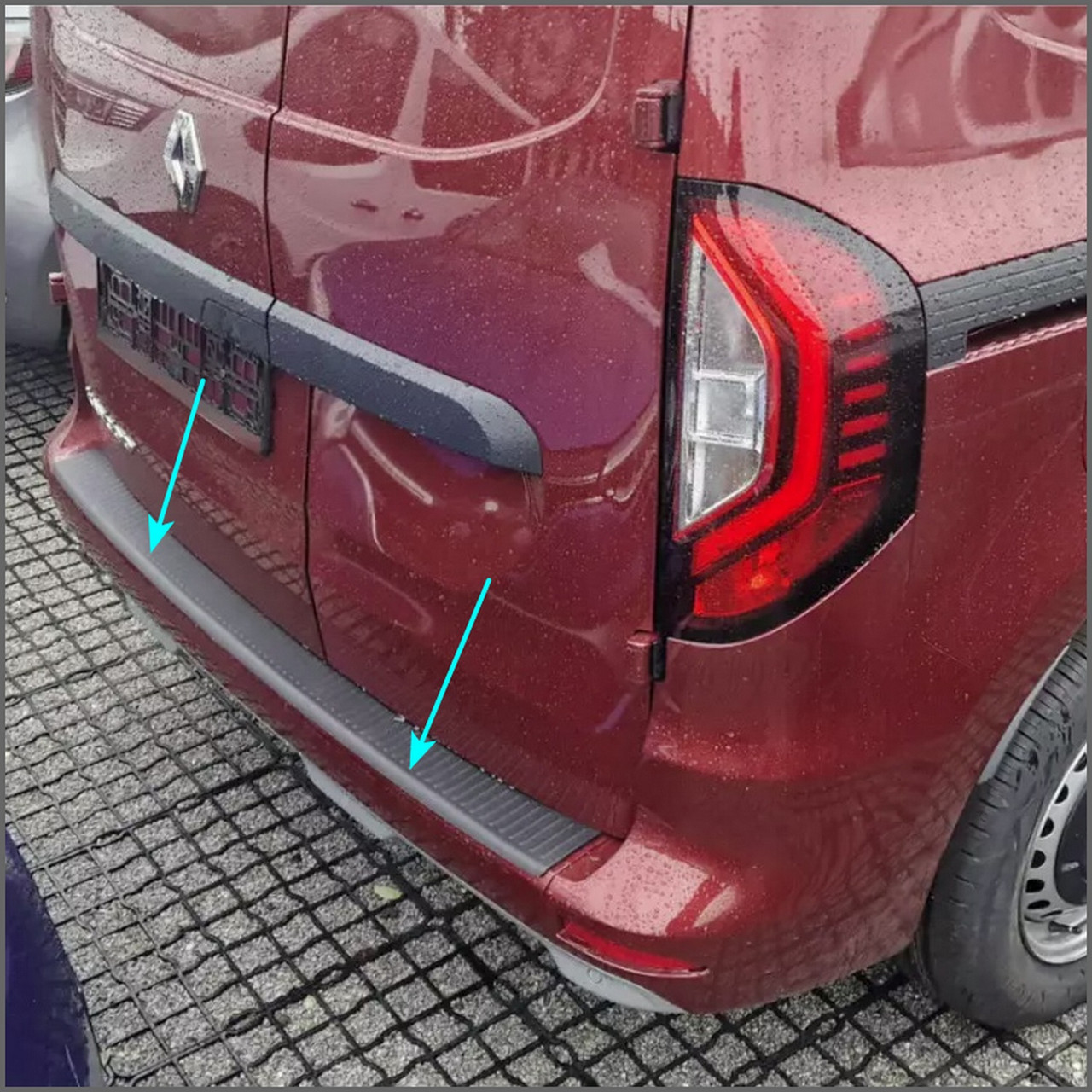 Захисна накладка на задній бампер для Renault Kangoo III 2020+