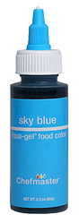 Гелевий барвник Chefmaster 65г, небесно-блакитний (sky blue)
