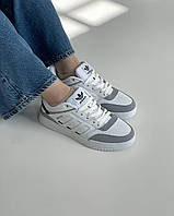 Женские кроссовки серого цвета Adidas Dropstep White Grey