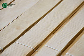 Клен Сікомора Шпон (натуральний) 0,6 мм АВ сорт - 2,10-2,55 м/10 см+