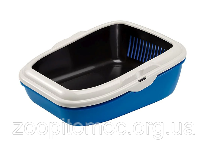 Туалет з подвійним піддоном Birba Ferplast (Ферпласт), 55,5*43,5*h 20,5 см, фото 1