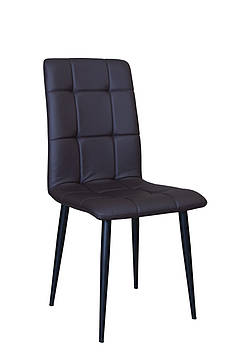 Стілець Деко Орегон 02 Чорний/Темно-коричневий