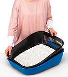 Туалет з подвійним піддоном Birba Ferplast (Ферпласт), 55,5*43,5*h 20,5 см, фото 7