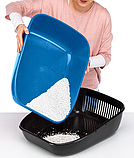 Туалет з подвійним піддоном Birba Ferplast (Ферпласт), 55,5*43,5*h 20,5 см, фото 6