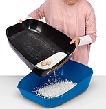 Туалет з подвійним піддоном Birba Ferplast (Ферпласт), 55,5*43,5*h 20,5 см, фото 8