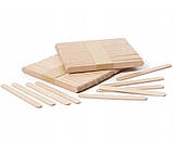 Дерев'яні одноразові шпателі для депіляції воском 114х10 мм., 50шт./уп. 345, фото 4