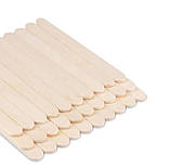 Дерев'яні одноразові шпателі для депіляції воском 114х10 мм., 50шт./уп. 345, фото 5