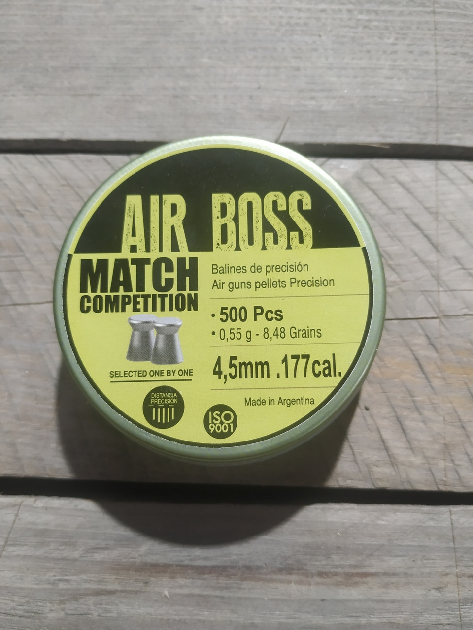Кулі для пневматики AIR BOSS Mach Competition 4.5 mm (500 шт) 0,55 г