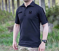 Поло футболка поліція чорна Coolpass розміри 40-60; Поло чорна Поліції