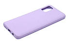 Чохол силіконовий для Samsung A51 (A515) Silicone Case Full (Бузковий), фото 3