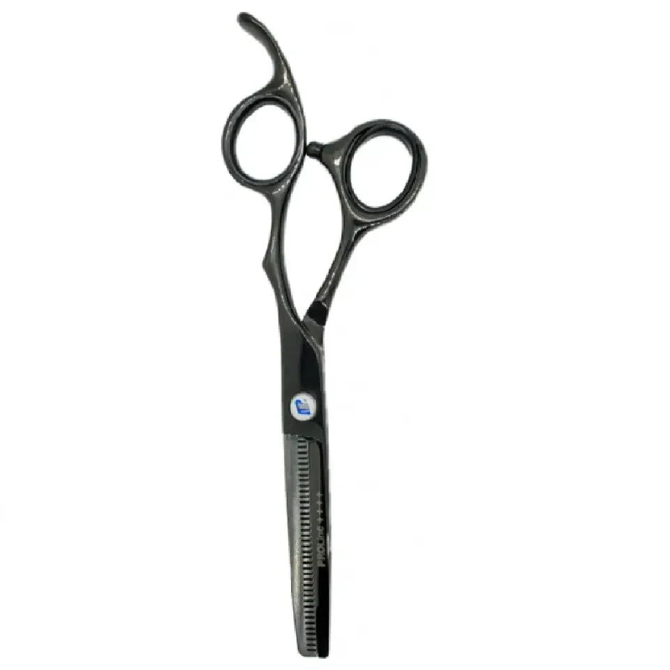 Ножиці для стрижки PROline 5.5" філірувальні чорні (CK72B RT), фото 1