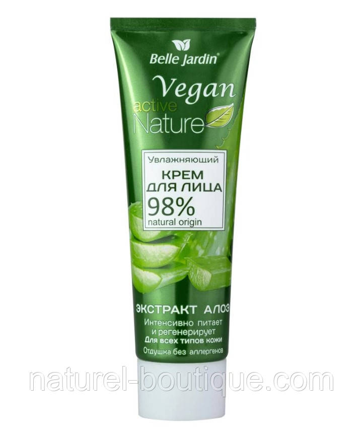 Крем для обличчя Belle Jardin Vegan Active Nature зволожувальний з екстракцією Алое 85 мл