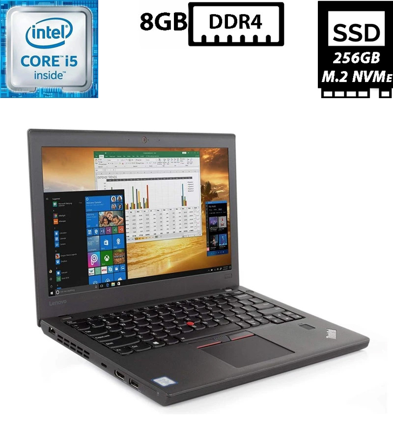 Ноутбук Lenovo ThinkPad X270/12.5" TN 1366x768/Core i5-6300U 2.40GHz/8GB DDR4/SSD 256GB/Intel HD Graphics 520 Камера Б/В