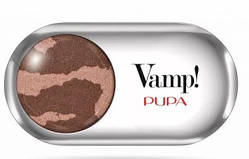 Тіні для повік Pupa VAMP! FUSION Satin Eyeshadow 408 - Brown on Fire, 1.5 г