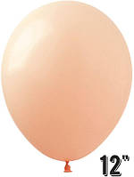 Латексна повітряна куля без малюнка Show персикова, 12" 30 см