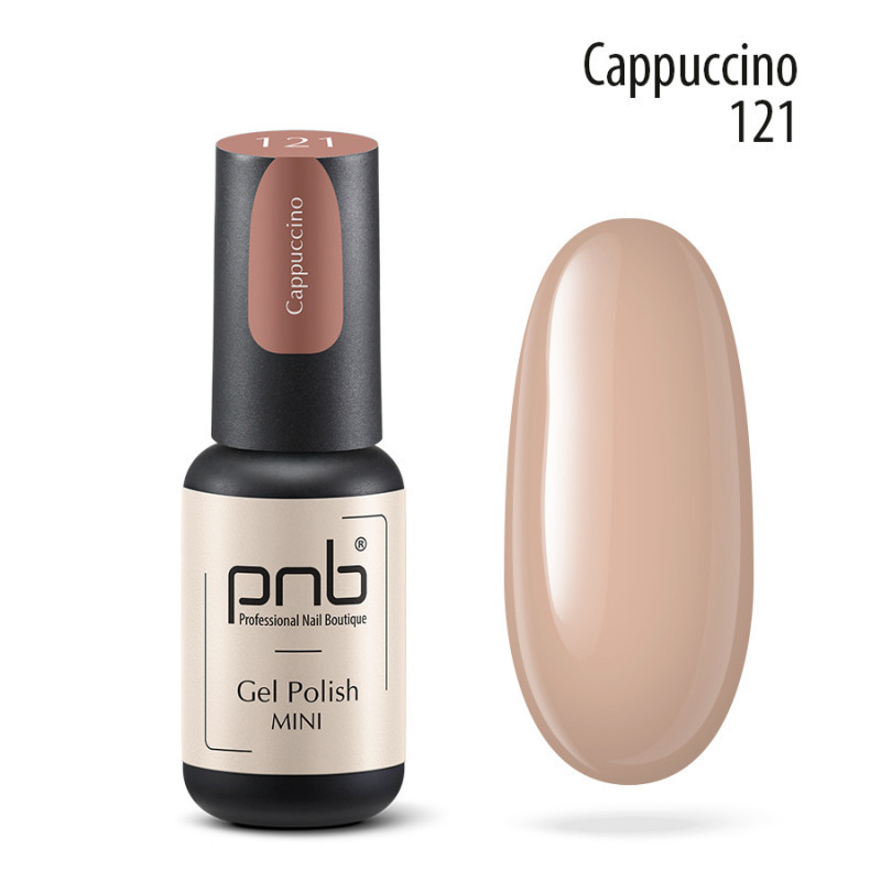 Гель-лак PNB Cappuccino mini 121, 4 мл
