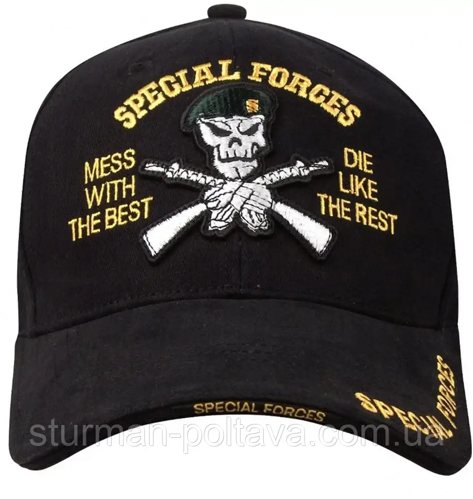 Бейсболка чоловіча армійська СПЕЦАЗ — SPECIAL FORCES INSIGNIA бавовна твіл Rotcho США