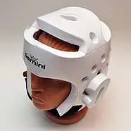 Шолом захисний для тхеквондо WTF Gemini GS-3601 білий, фото 3