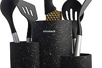 Потрійна підставка універсальна для кухонних приладів Ofenbach  Аксесуари для зберігання ножів Чорний