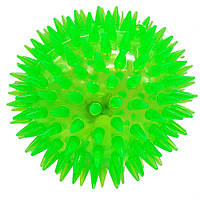 Мячик детский "Ежик" PR24125, 8,5 см, световые эффекты