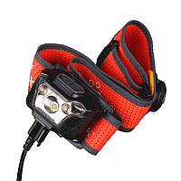 Аккумуляторный налобный фонарь Fenix HL18R-T 500лм (5 режимов) Черный с красным
