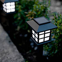 Садові світильники лампи на сонячній батареї 6 шт Будиночок, фото 3