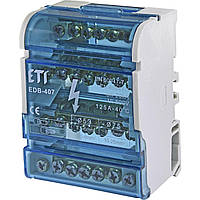 Распределительный блок ETI EDB-407 4p 3L+PE/N 125A 7 выходов (1102303)