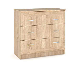 Комод 81 Соната Дуб Сонома на 3 ящики Меблі Сервіс