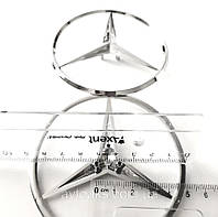 Эмблема Mercedes 140 ровная 90мм. пластик