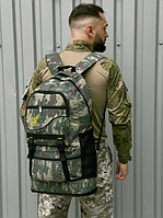Рюкзак армейский тактический ВСУ 65 л MAD камуфляж,универсальный походный туристический военный рюкзак