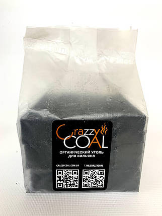 Горіхове вугілля Crazzy COAL - 0.5 кг, 36 штук, Екологічно чисте (Без коробки), фото 1